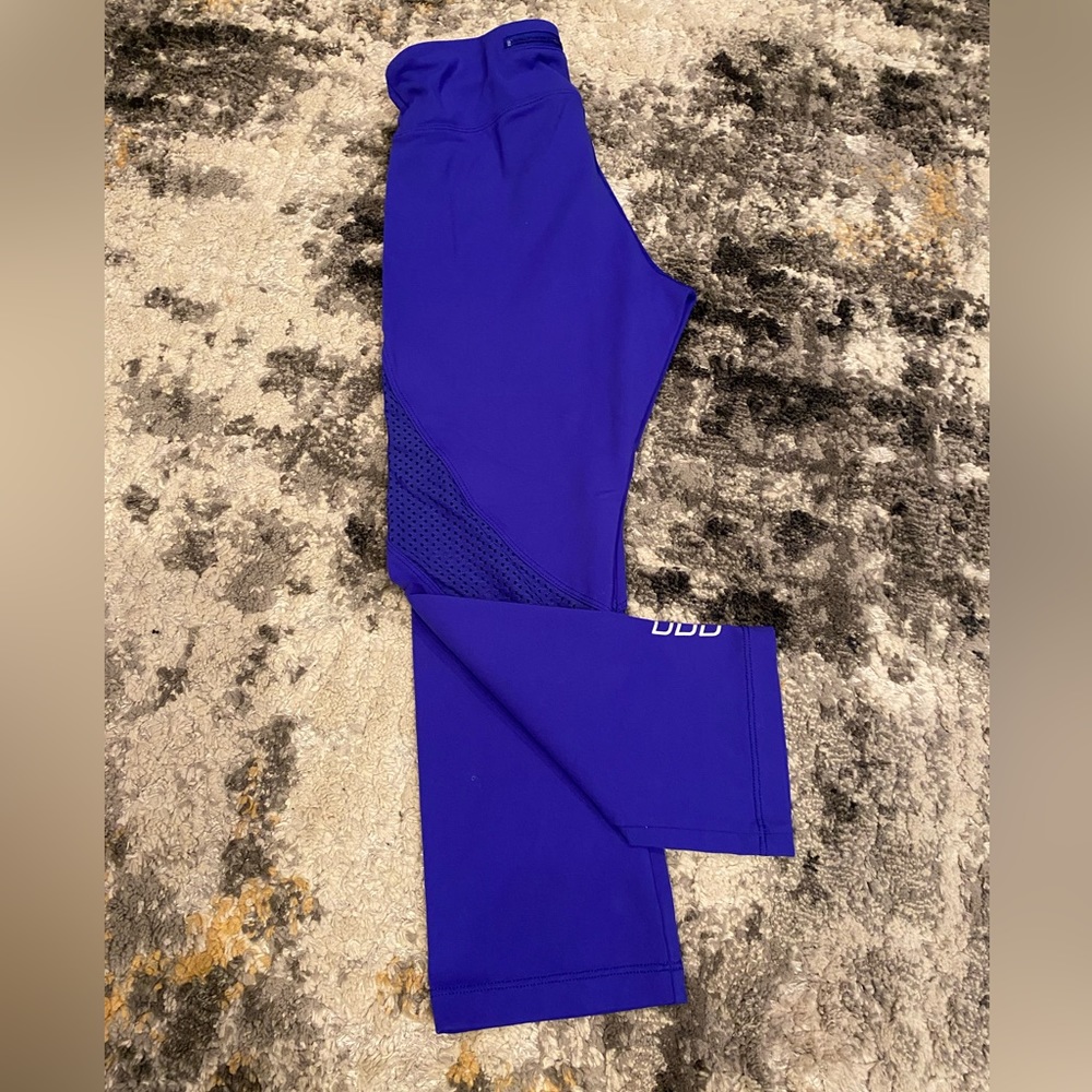 Royal blue Lorna Jane leggings with mash and drawstring perfect condition